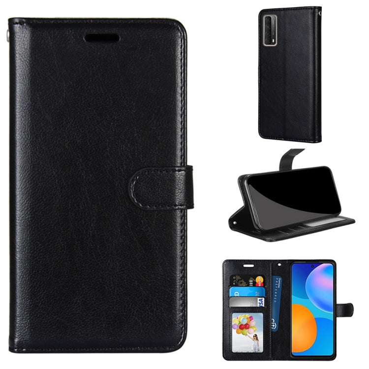 For Huawei P smart 2021 / Y7a Pure Color Horizontal Flip PU Leather Case with Holder & Card Slots & Wallet & Photo Frame