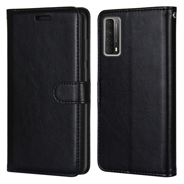 For Huawei P smart 2021 / Y7a Pure Color Horizontal Flip PU Leather Case with Holder & Card Slots & Wallet & Photo Frame