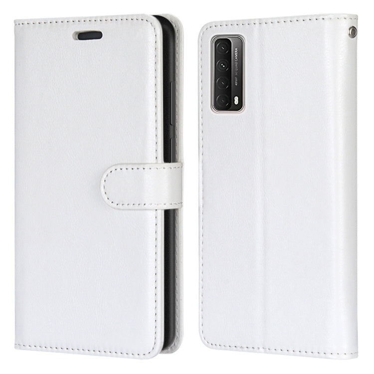 For Huawei P smart 2021 / Y7a Pure Color Horizontal Flip PU Leather Case with Holder & Card Slots & Wallet & Photo Frame