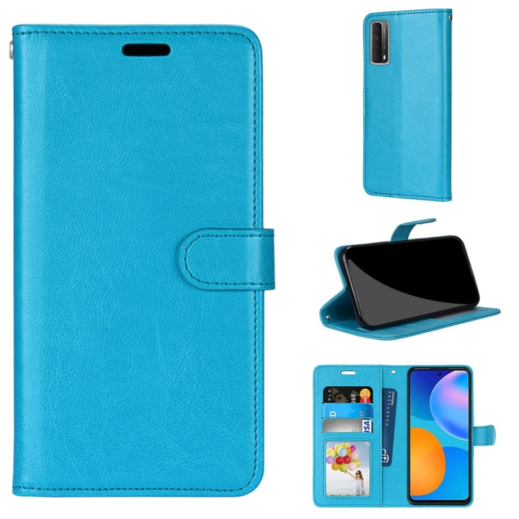 For Huawei P smart 2021 / Y7a Pure Color Horizontal Flip PU Leather Case with Holder & Card Slots & Wallet & Photo Frame