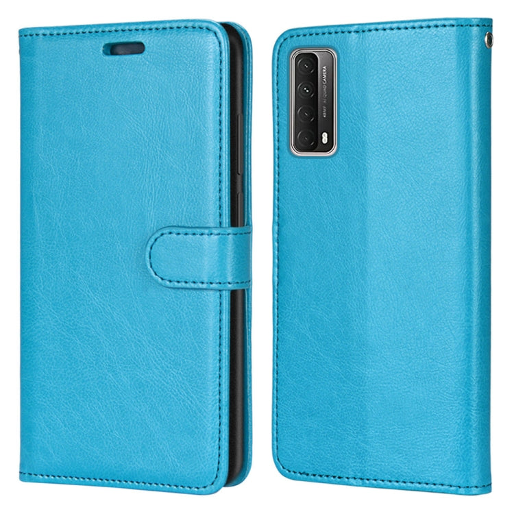 For Huawei P smart 2021 / Y7a Pure Color Horizontal Flip PU Leather Case with Holder & Card Slots & Wallet & Photo Frame