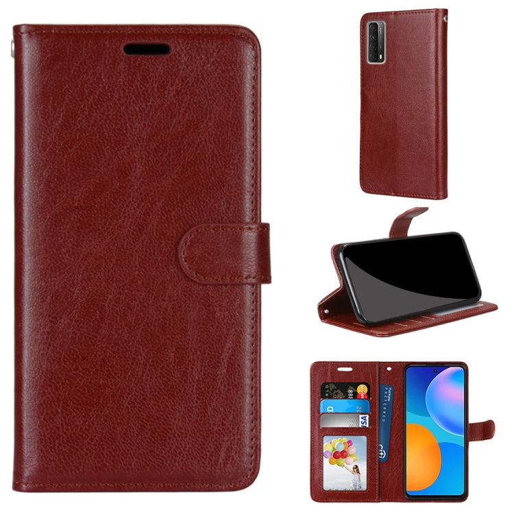 For Huawei P smart 2021 / Y7a Pure Color Horizontal Flip PU Leather Case with Holder & Card Slots & Wallet & Photo Frame