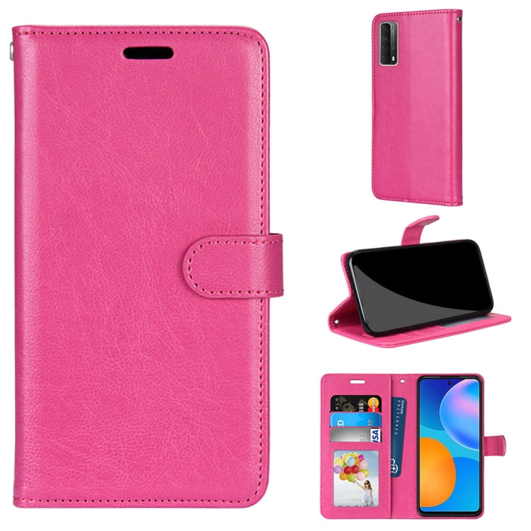 For Huawei P smart 2021 / Y7a Pure Color Horizontal Flip PU Leather Case with Holder & Card Slots & Wallet & Photo Frame