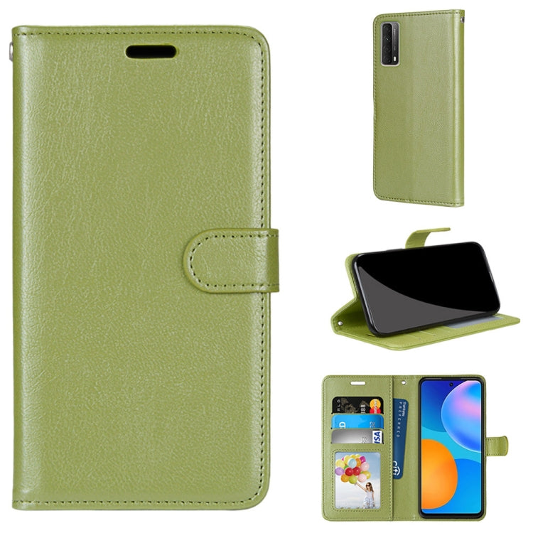 For Huawei P smart 2021 / Y7a Pure Color Horizontal Flip PU Leather Case with Holder & Card Slots & Wallet & Photo Frame