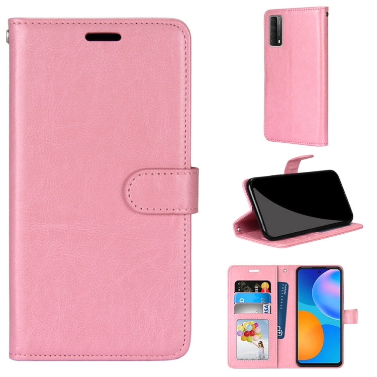 For Huawei P smart 2021 / Y7a Pure Color Horizontal Flip PU Leather Case with Holder & Card Slots & Wallet & Photo Frame