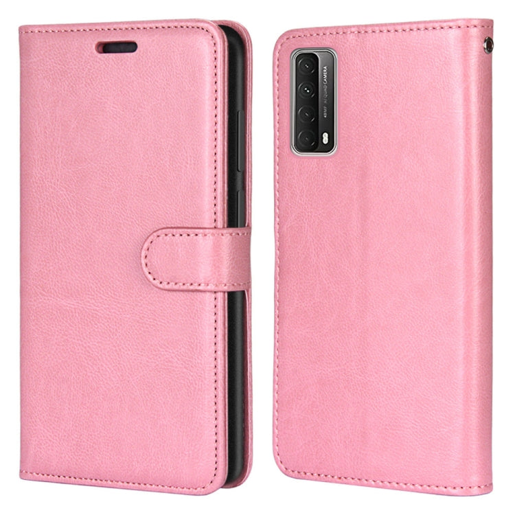 For Huawei P smart 2021 / Y7a Pure Color Horizontal Flip PU Leather Case with Holder & Card Slots & Wallet & Photo Frame
