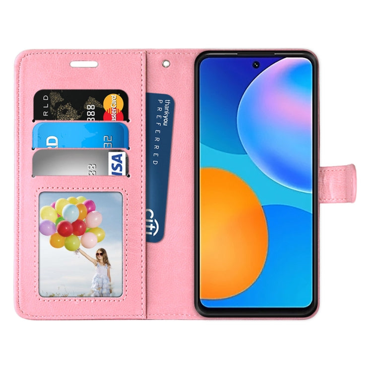 For Huawei P smart 2021 / Y7a Pure Color Horizontal Flip PU Leather Case with Holder & Card Slots & Wallet & Photo Frame