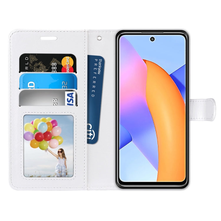 For Huawei Honor 10X Lite Pure Color Horizontal Flip PU Leather Case with Holder & Card Slots & Wallet & Photo Frame