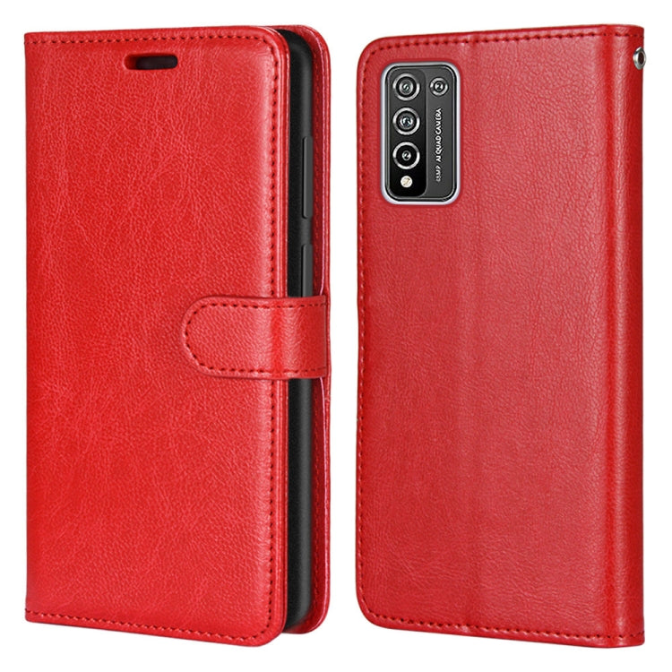 For Huawei Honor 10X Lite Pure Color Horizontal Flip PU Leather Case with Holder & Card Slots & Wallet & Photo Frame