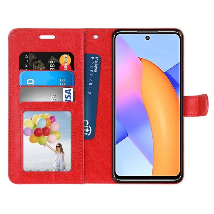 For Huawei Honor 10X Lite Pure Color Horizontal Flip PU Leather Case with Holder & Card Slots & Wallet & Photo Frame