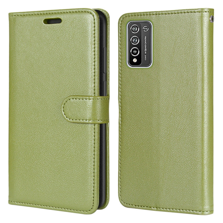 For Huawei Honor 10X Lite Pure Color Horizontal Flip PU Leather Case with Holder & Card Slots & Wallet & Photo Frame