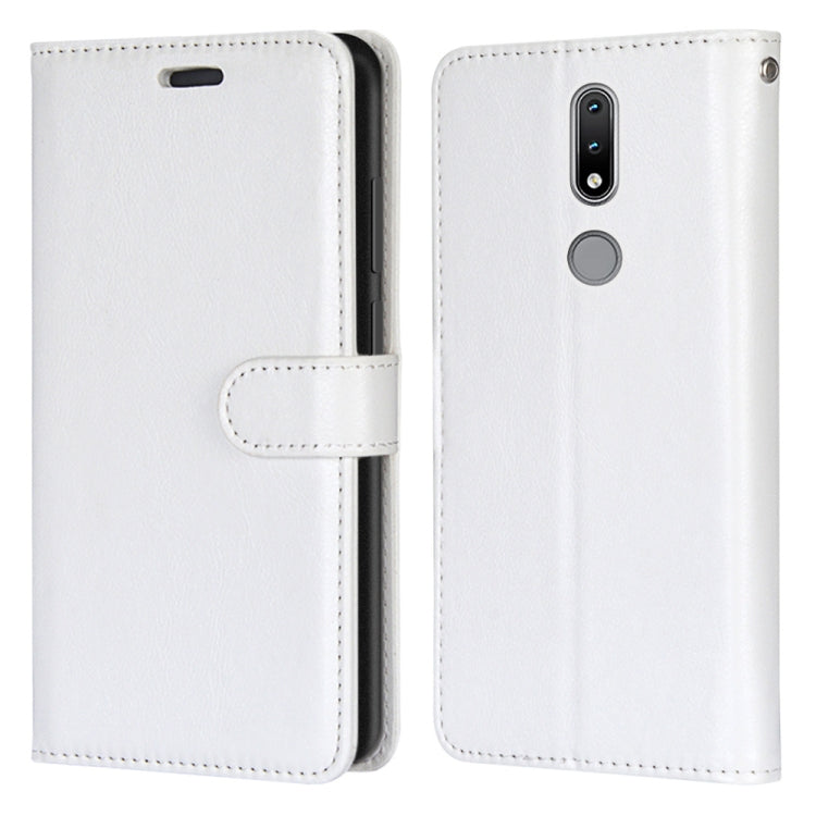 For Nokia 2.4 Pure Color Horizontal Flip PU Leather Case with Holder & Card Slots & Wallet & Photo Frame