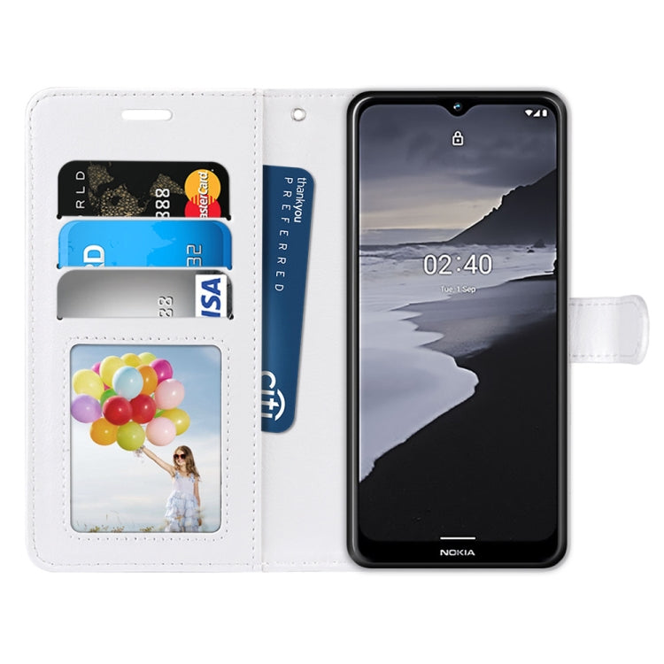 For Nokia 2.4 Pure Color Horizontal Flip PU Leather Case with Holder & Card Slots & Wallet & Photo Frame