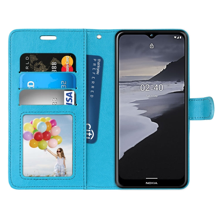 For Nokia 2.4 Pure Color Horizontal Flip PU Leather Case with Holder & Card Slots & Wallet & Photo Frame
