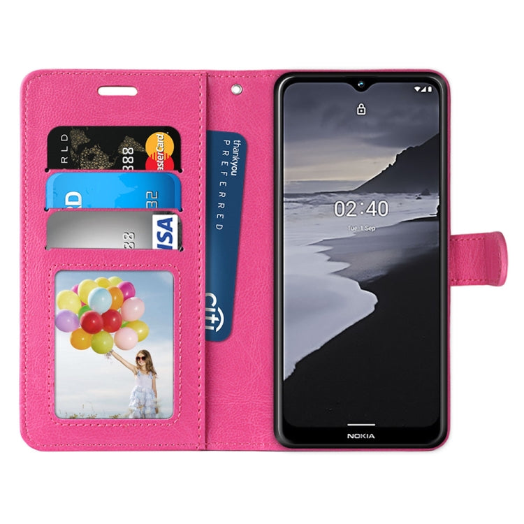 For Nokia 2.4 Pure Color Horizontal Flip PU Leather Case with Holder & Card Slots & Wallet & Photo Frame