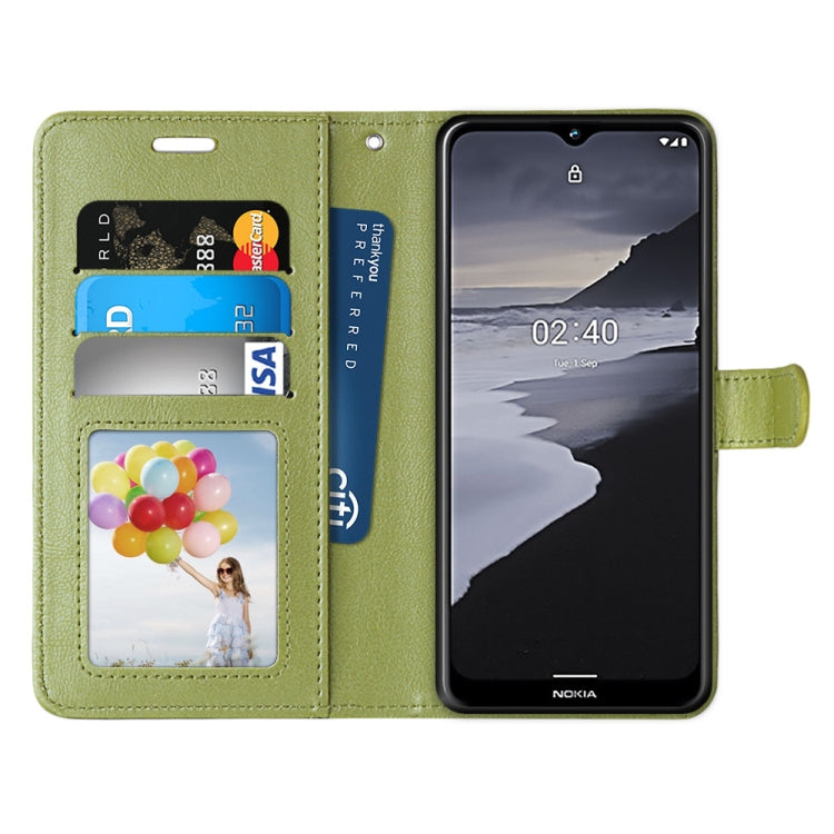 For Nokia 2.4 Pure Color Horizontal Flip PU Leather Case with Holder & Card Slots & Wallet & Photo Frame