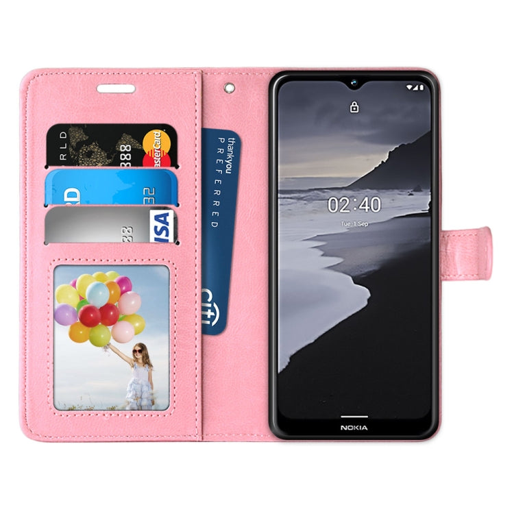 For Nokia 2.4 Pure Color Horizontal Flip PU Leather Case with Holder & Card Slots & Wallet & Photo Frame