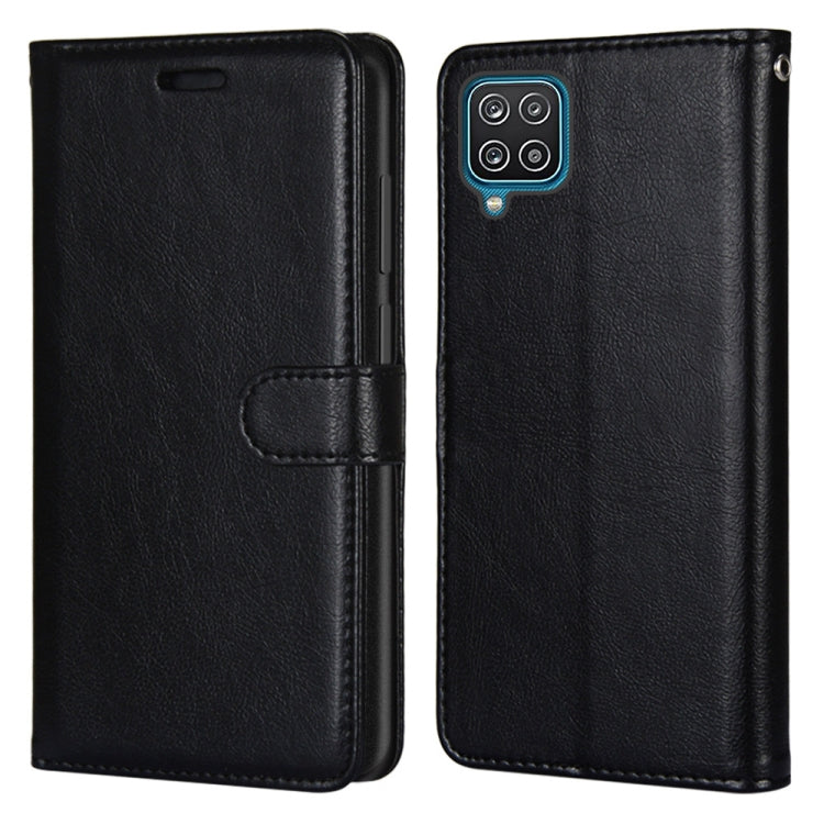 For Samsung Galaxy A12 / M12 Pure Color Horizontal Flip PU Leather Case with Holder & Card Slots & Wallet & Photo Frame