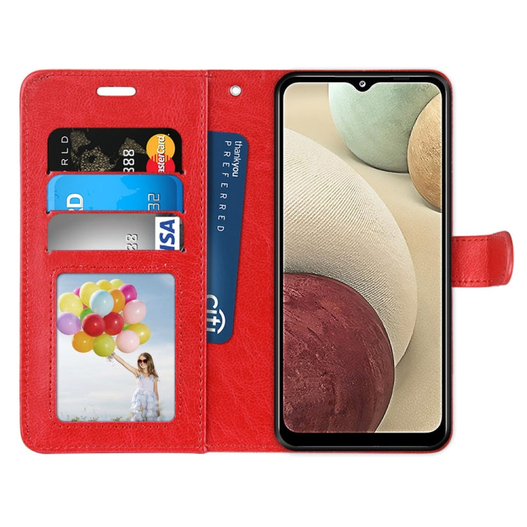 For Samsung Galaxy A12 / M12 Pure Color Horizontal Flip PU Leather Case with Holder & Card Slots & Wallet & Photo Frame