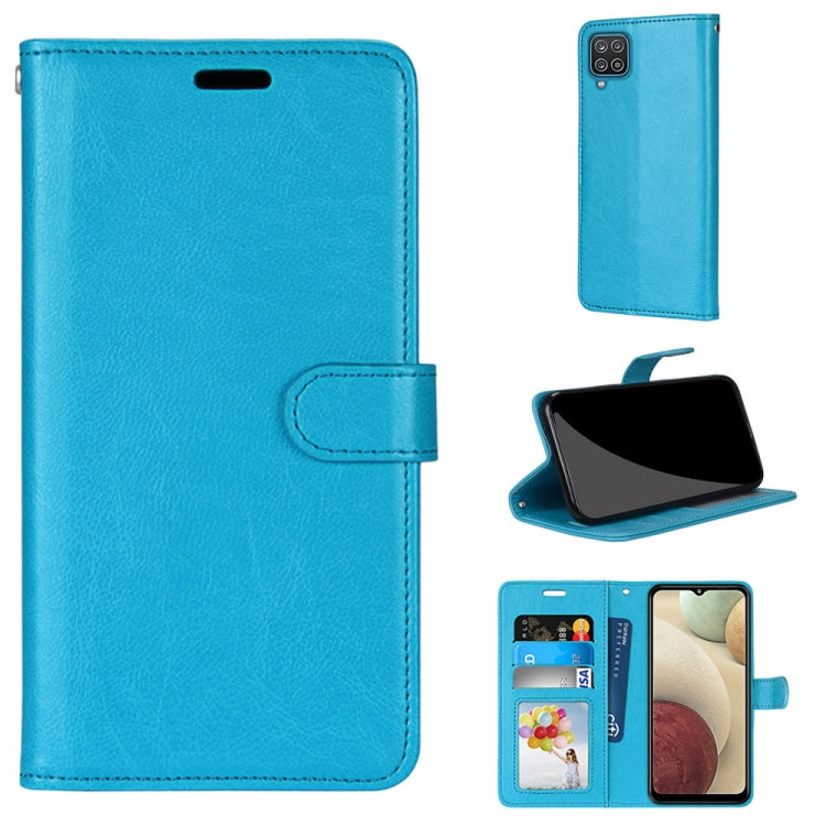 For Samsung Galaxy A12 / M12 Pure Color Horizontal Flip PU Leather Case with Holder & Card Slots & Wallet & Photo Frame