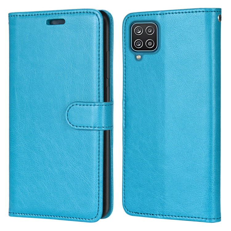 For Samsung Galaxy A12 / M12 Pure Color Horizontal Flip PU Leather Case with Holder & Card Slots & Wallet & Photo Frame