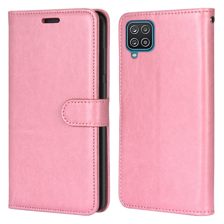 For Samsung Galaxy A12 / M12 Pure Color Horizontal Flip PU Leather Case with Holder & Card Slots & Wallet & Photo Frame