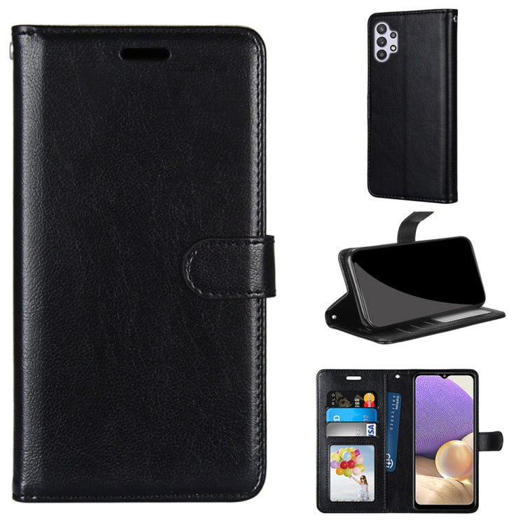For Samsung Galaxy A32 5G Pure Color Horizontal Flip PU Leather Case with Holder & Card Slots & Wallet & Photo Frame