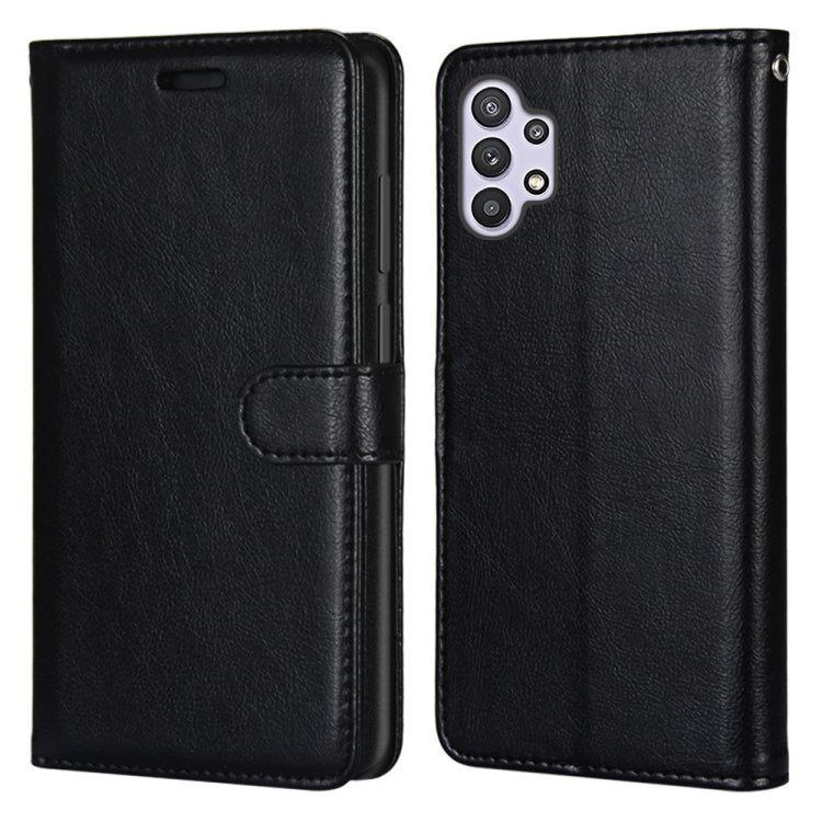 For Samsung Galaxy A32 5G Pure Color Horizontal Flip PU Leather Case with Holder & Card Slots & Wallet & Photo Frame
