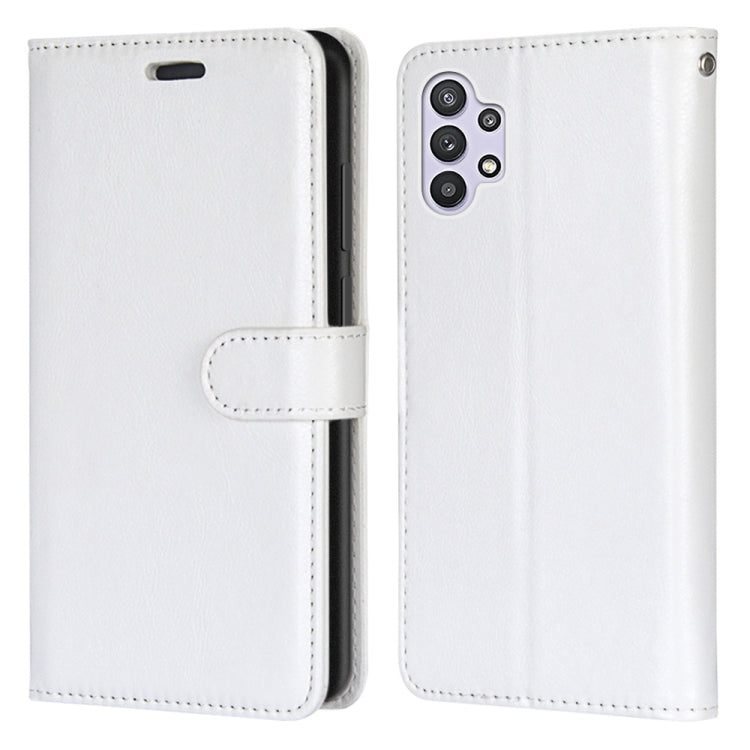 For Samsung Galaxy A32 5G Pure Color Horizontal Flip PU Leather Case with Holder & Card Slots & Wallet & Photo Frame