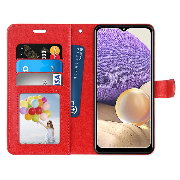 For Samsung Galaxy A32 5G Pure Color Horizontal Flip PU Leather Case with Holder & Card Slots & Wallet & Photo Frame