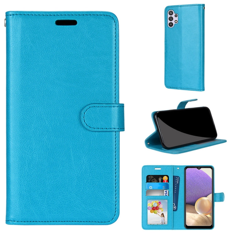 For Samsung Galaxy A32 5G Pure Color Horizontal Flip PU Leather Case with Holder & Card Slots & Wallet & Photo Frame