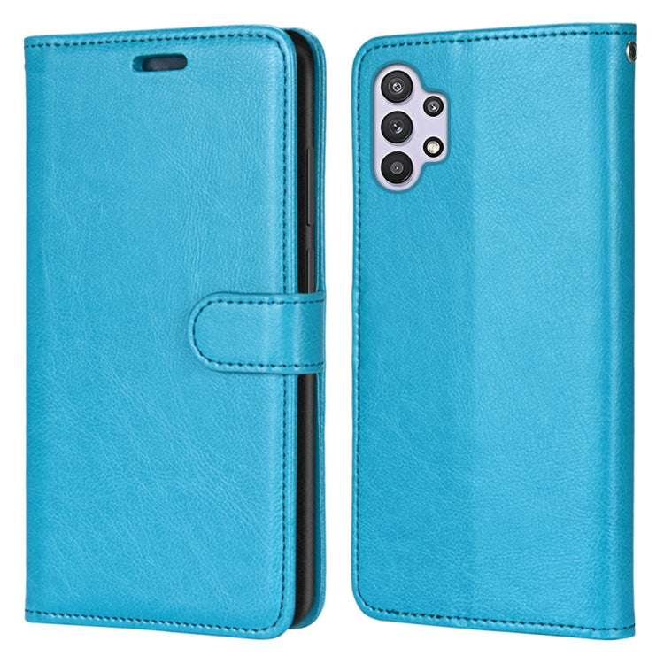 For Samsung Galaxy A32 5G Pure Color Horizontal Flip PU Leather Case with Holder & Card Slots & Wallet & Photo Frame