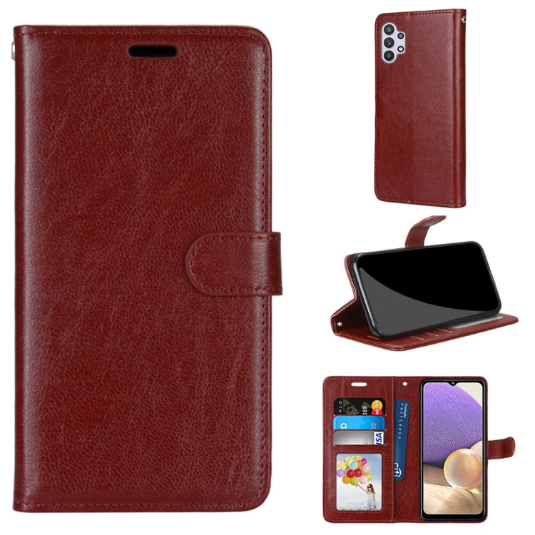 For Samsung Galaxy A32 5G Pure Color Horizontal Flip PU Leather Case with Holder & Card Slots & Wallet & Photo Frame