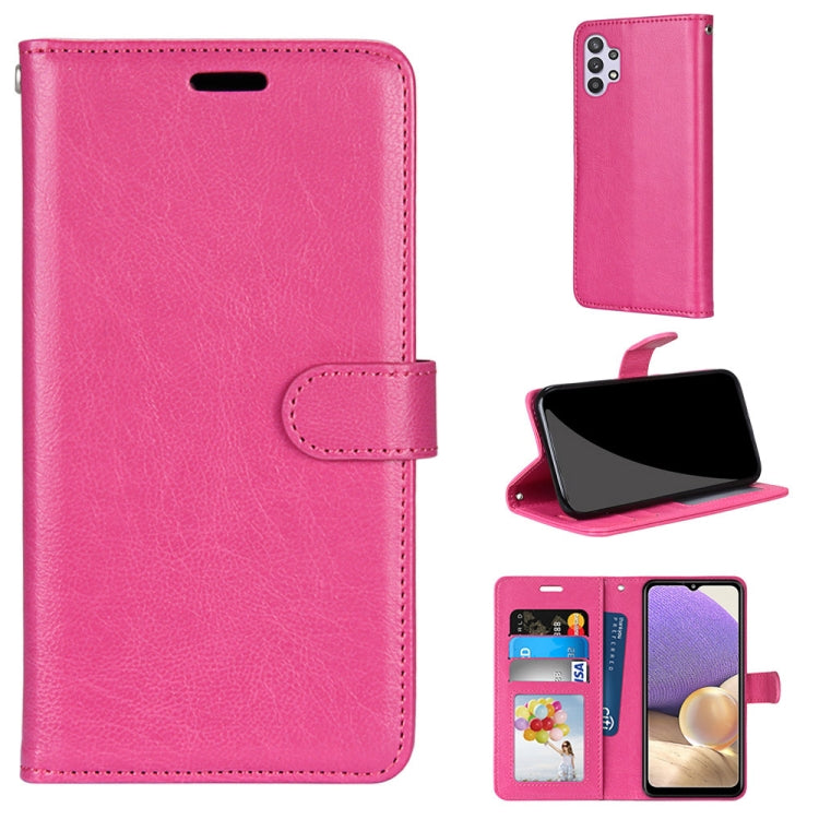 For Samsung Galaxy A32 5G Pure Color Horizontal Flip PU Leather Case with Holder & Card Slots & Wallet & Photo Frame