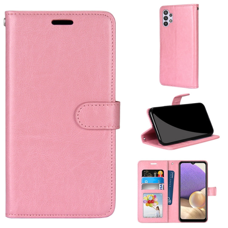 For Samsung Galaxy A32 5G Pure Color Horizontal Flip PU Leather Case with Holder & Card Slots & Wallet & Photo Frame