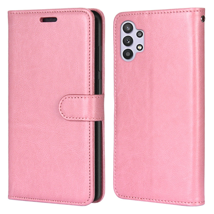 For Samsung Galaxy A32 5G Pure Color Horizontal Flip PU Leather Case with Holder & Card Slots & Wallet & Photo Frame