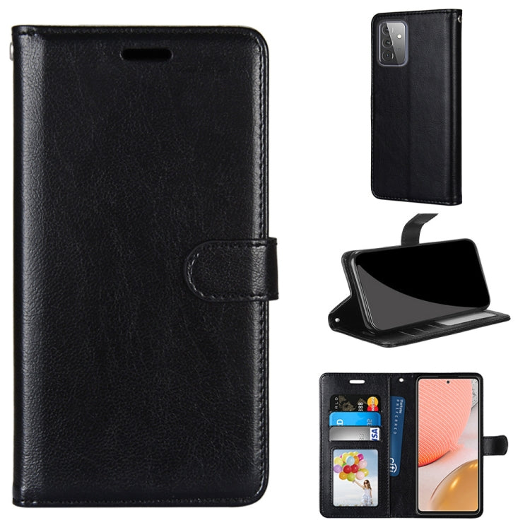 For Samsung Galaxy A72 5G Pure Color Horizontal Flip PU Leather Case with Holder & Card Slots & Wallet & Photo Frame