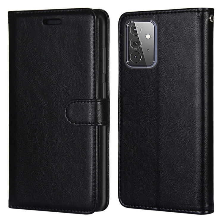 For Samsung Galaxy A72 5G Pure Color Horizontal Flip PU Leather Case with Holder & Card Slots & Wallet & Photo Frame