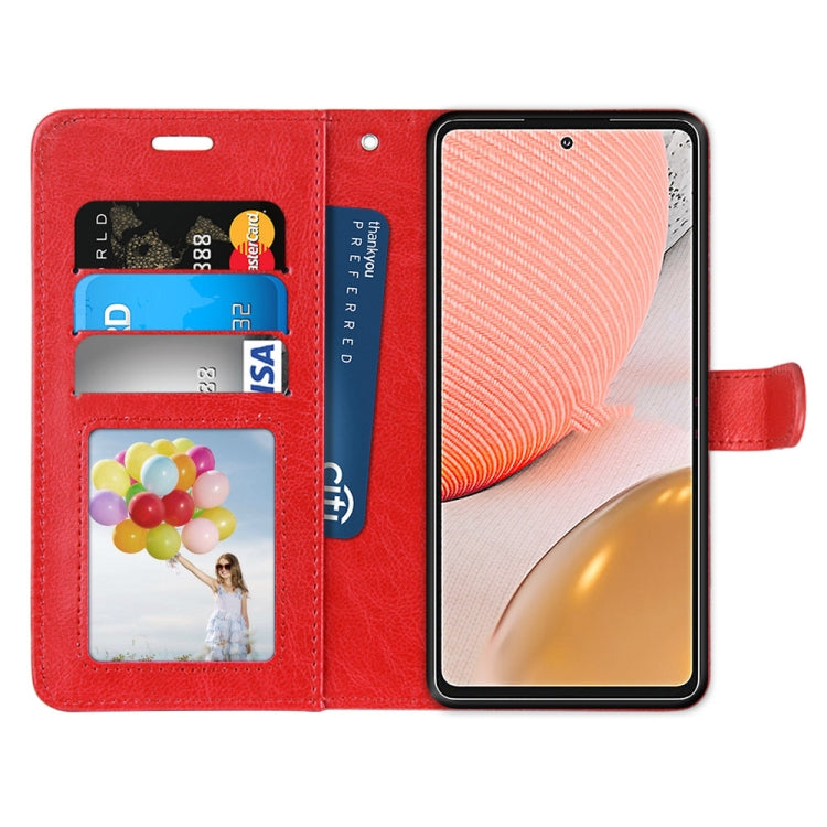 For Samsung Galaxy A72 5G Pure Color Horizontal Flip PU Leather Case with Holder & Card Slots & Wallet & Photo Frame