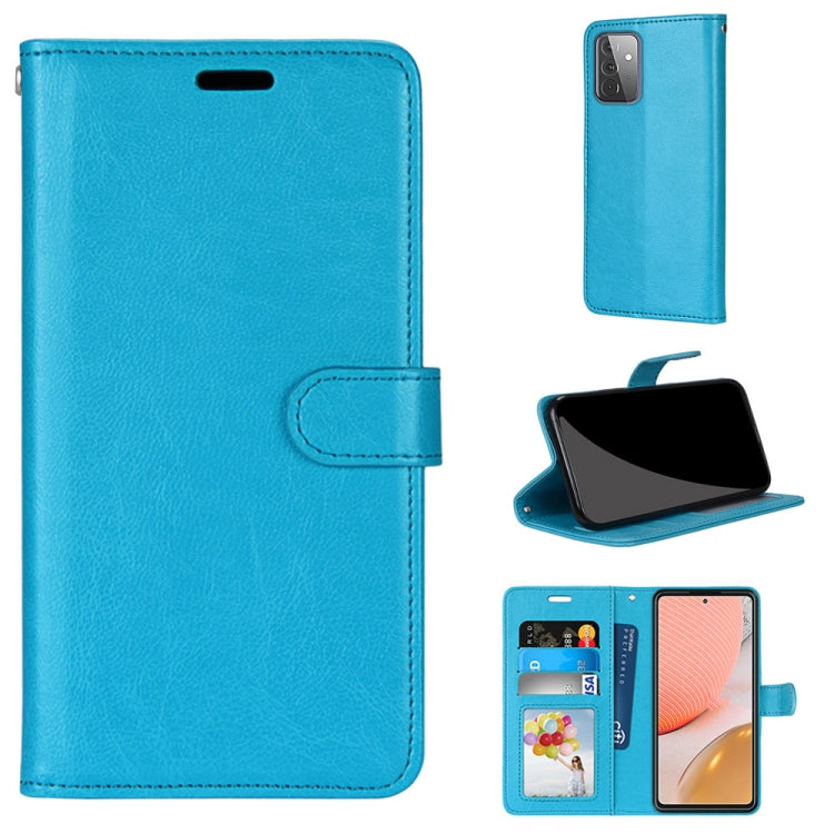 For Samsung Galaxy A72 5G Pure Color Horizontal Flip PU Leather Case with Holder & Card Slots & Wallet & Photo Frame