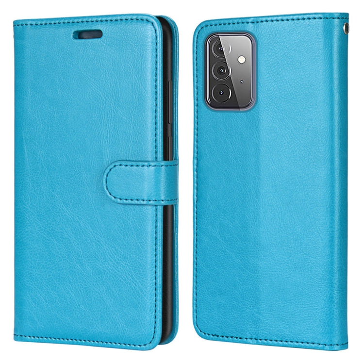 For Samsung Galaxy A72 5G Pure Color Horizontal Flip PU Leather Case with Holder & Card Slots & Wallet & Photo Frame