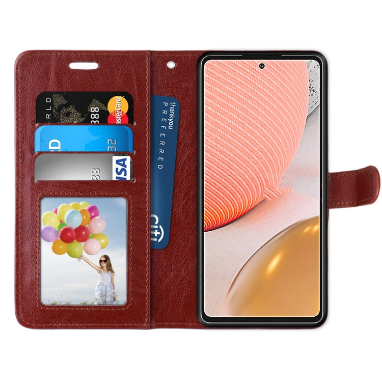 For Samsung Galaxy A72 5G Pure Color Horizontal Flip PU Leather Case with Holder & Card Slots & Wallet & Photo Frame