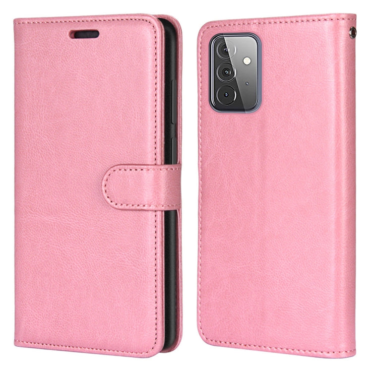 For Samsung Galaxy A72 5G Pure Color Horizontal Flip PU Leather Case with Holder & Card Slots & Wallet & Photo Frame