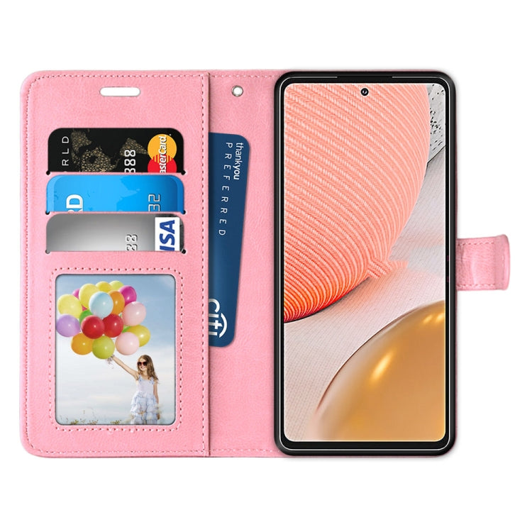 For Samsung Galaxy A72 5G Pure Color Horizontal Flip PU Leather Case with Holder & Card Slots & Wallet & Photo Frame