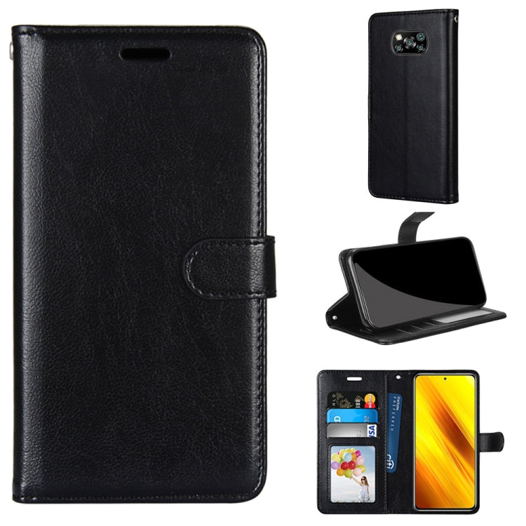 For Xiaomi Poco X3 NPC Pure Color Horizontal Flip PU Leather Case with Holder & Card Slots & Wallet & Photo Frame