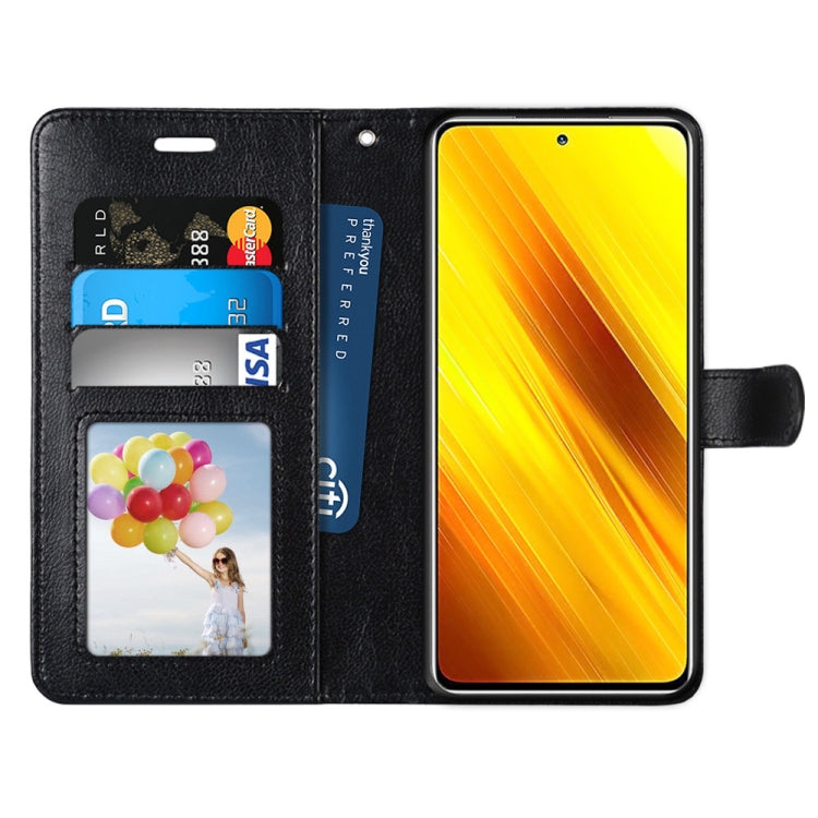 For Xiaomi Poco X3 NPC Pure Color Horizontal Flip PU Leather Case with Holder & Card Slots & Wallet & Photo Frame