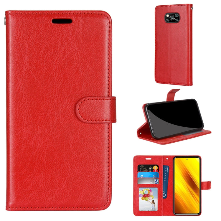 For Xiaomi Poco X3 NPC Pure Color Horizontal Flip PU Leather Case with Holder & Card Slots & Wallet & Photo Frame