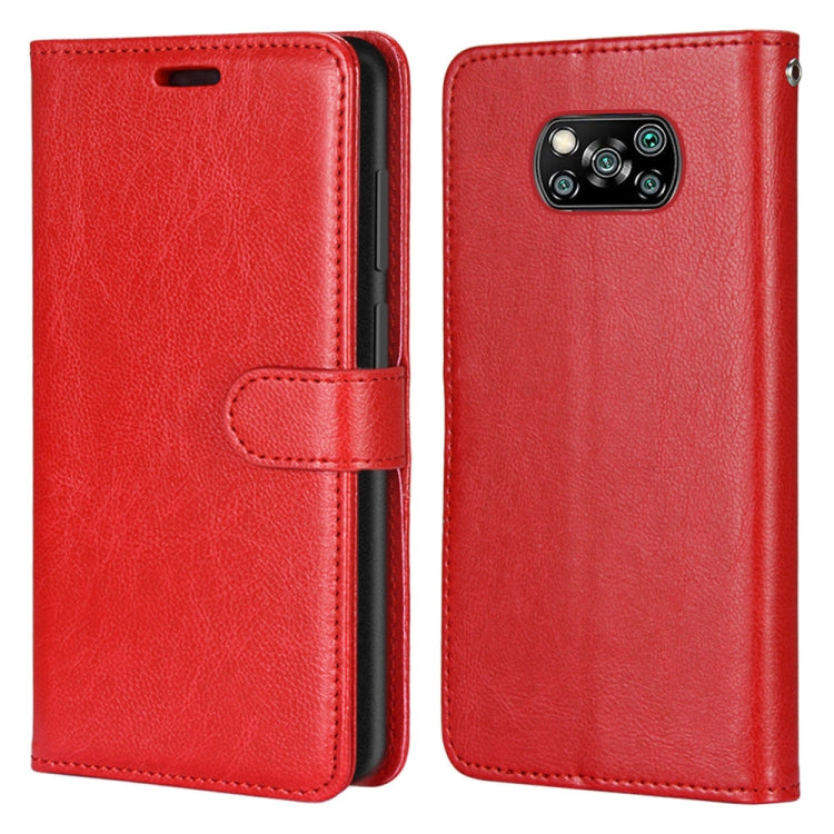 For Xiaomi Poco X3 NPC Pure Color Horizontal Flip PU Leather Case with Holder & Card Slots & Wallet & Photo Frame