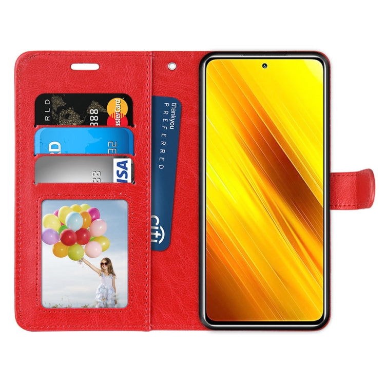 For Xiaomi Poco X3 NPC Pure Color Horizontal Flip PU Leather Case with Holder & Card Slots & Wallet & Photo Frame