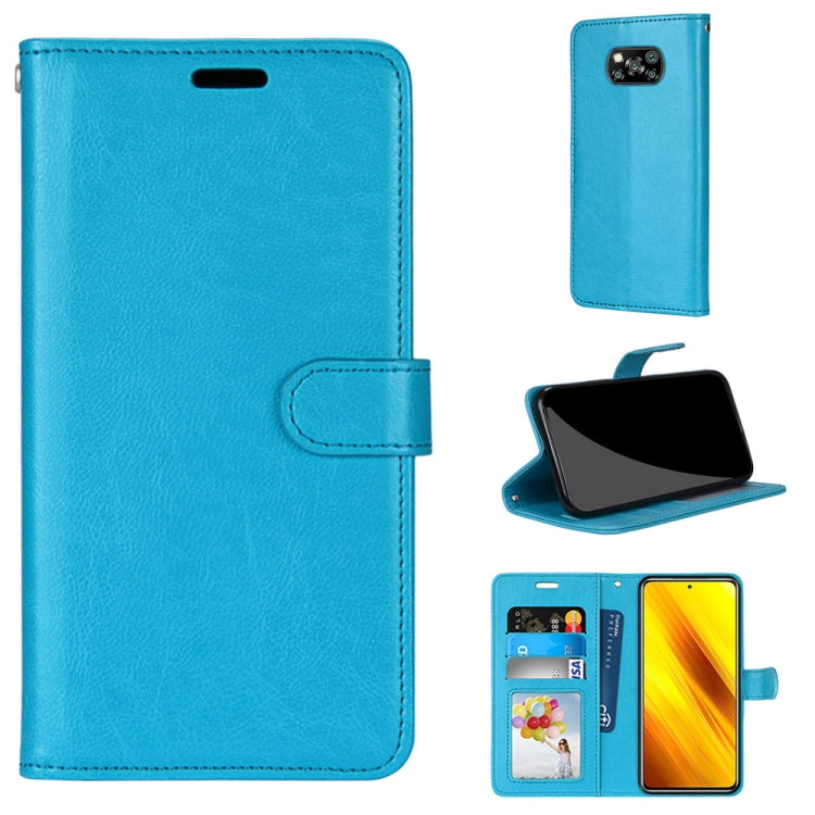 For Xiaomi Poco X3 NPC Pure Color Horizontal Flip PU Leather Case with Holder & Card Slots & Wallet & Photo Frame